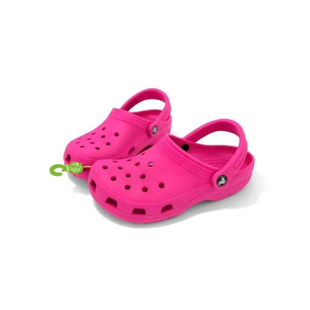 Crocs Classic Clog Pink Crush Womens 6 Mens 4 New Water Friendly Slip On